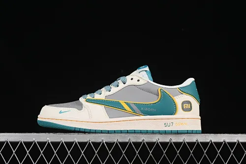 All categories Air Jordan Jordan series basketball shoes Air Jordan 1 Low High-end customized low-top sneakers Travis Scott x Fragment Design x Air Jordan 1 Low OG SP AJ1 Xiaomi co-branded Gulf Blue Low-top cultural casual sneakers XX3168-163